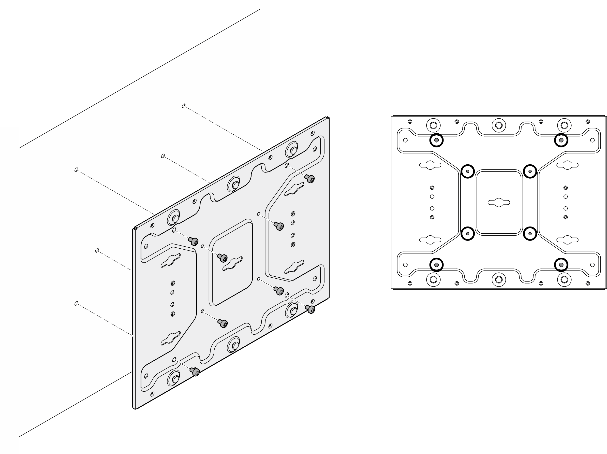 Installing the wall-mount plate