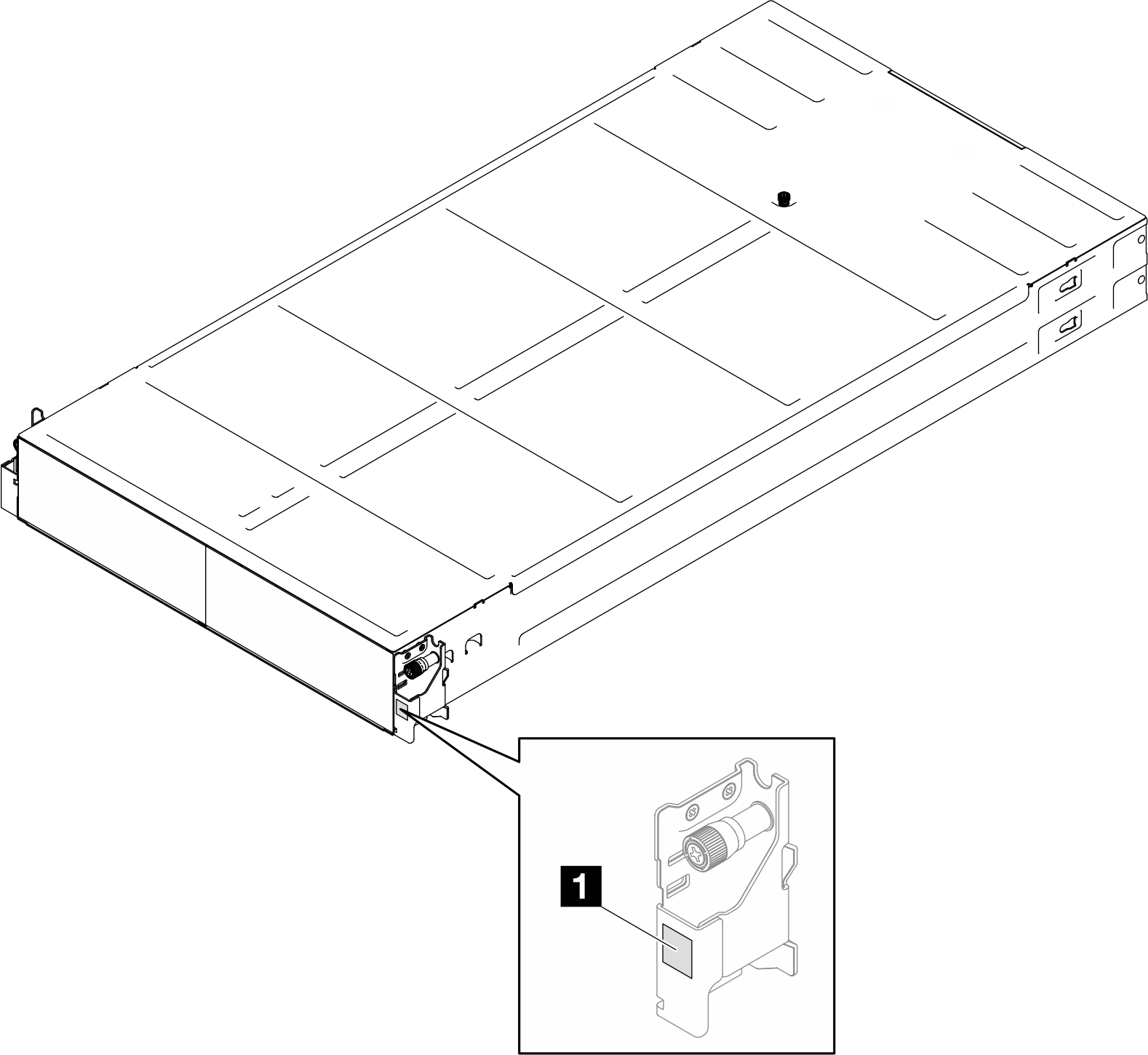 Location of the ID label on the chassis