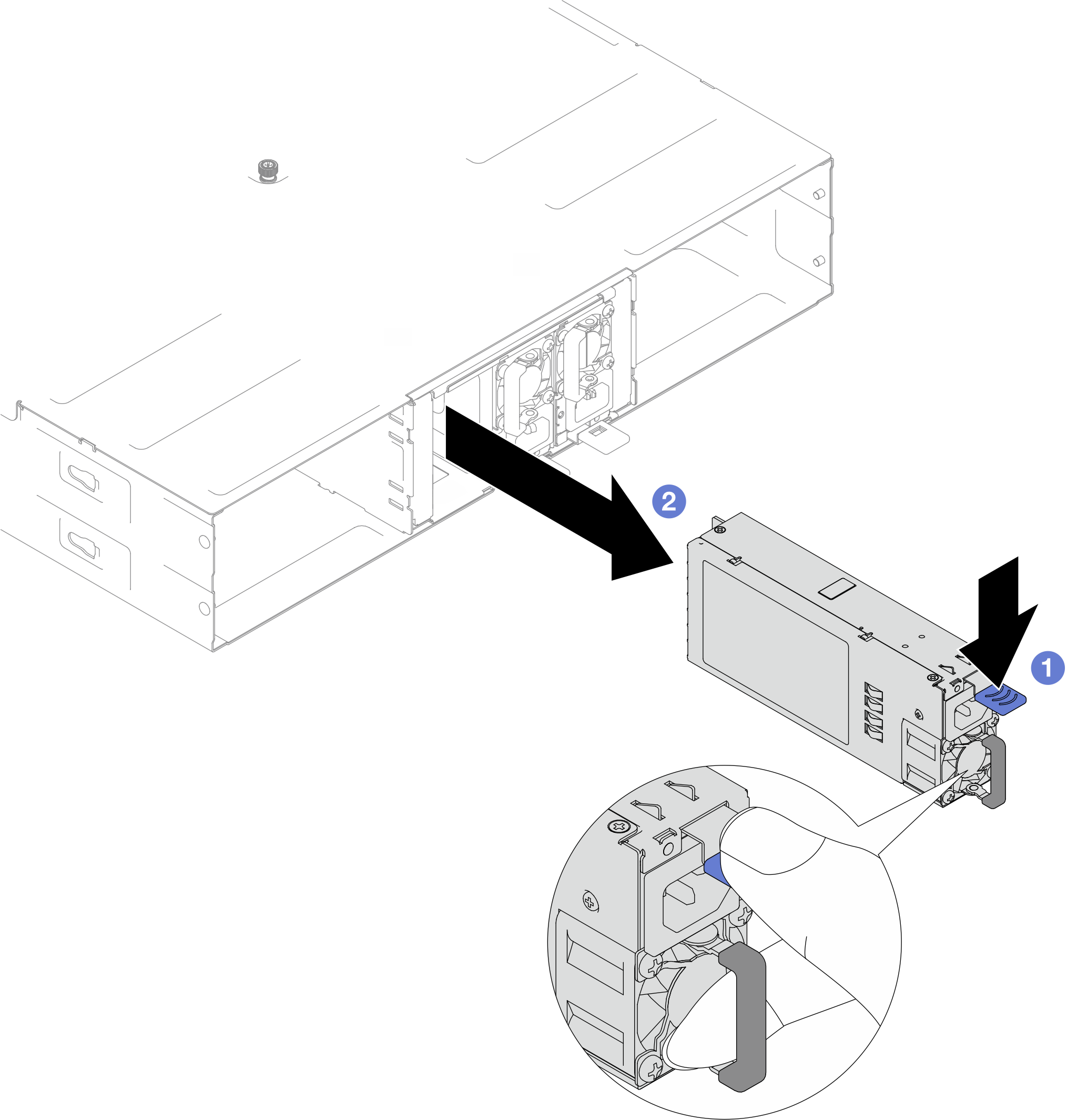 Hot-swap power supply removal