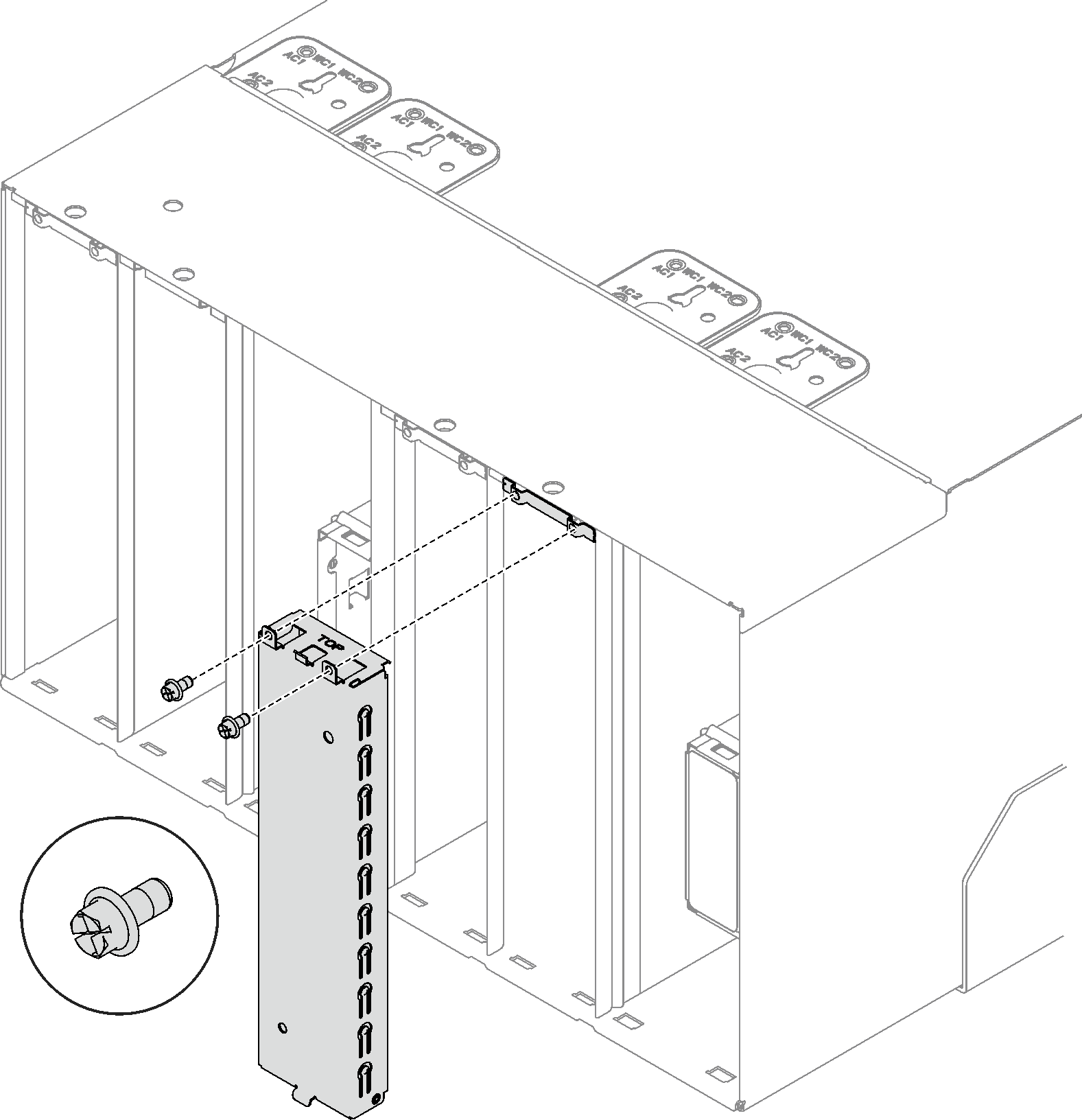 Installing DWC PSU filler