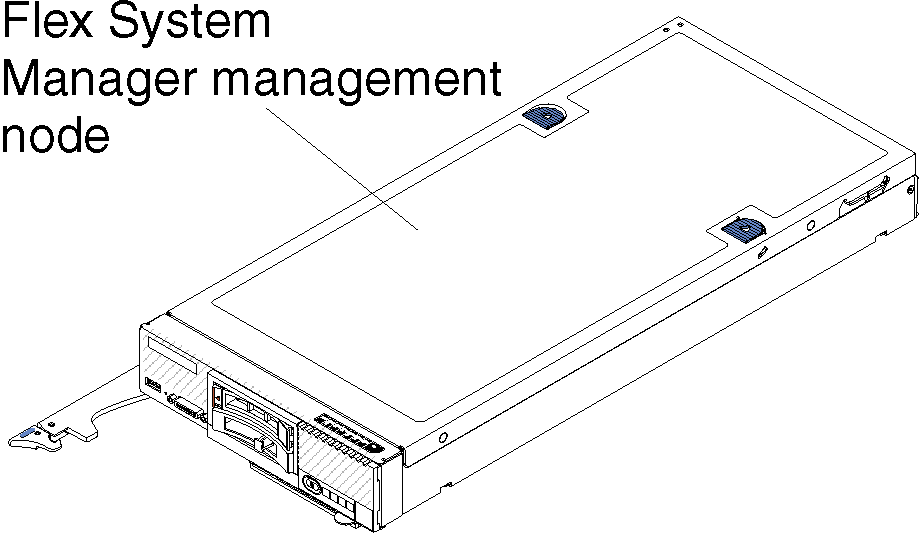 Illustration of an Flex System Manager management node