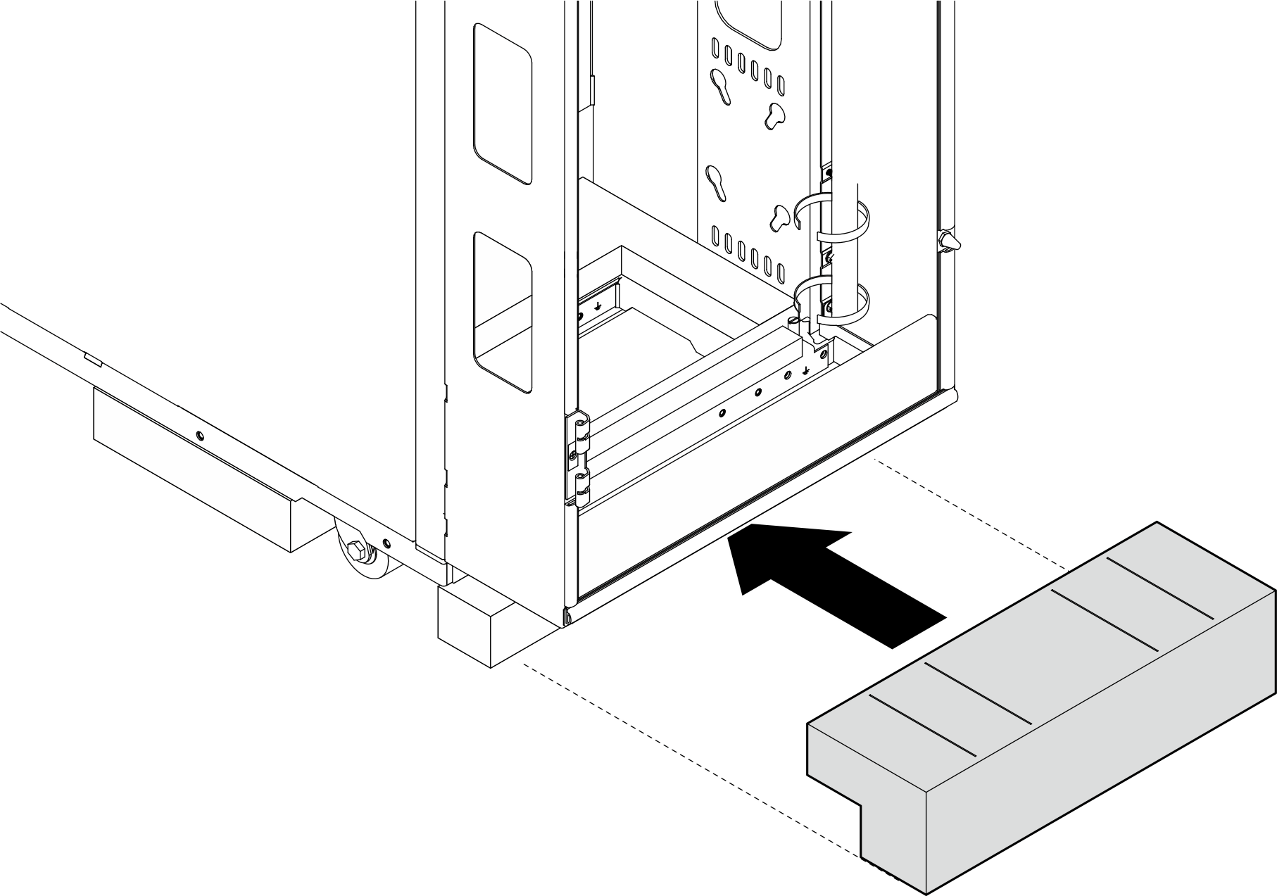 Installing rear extension foam