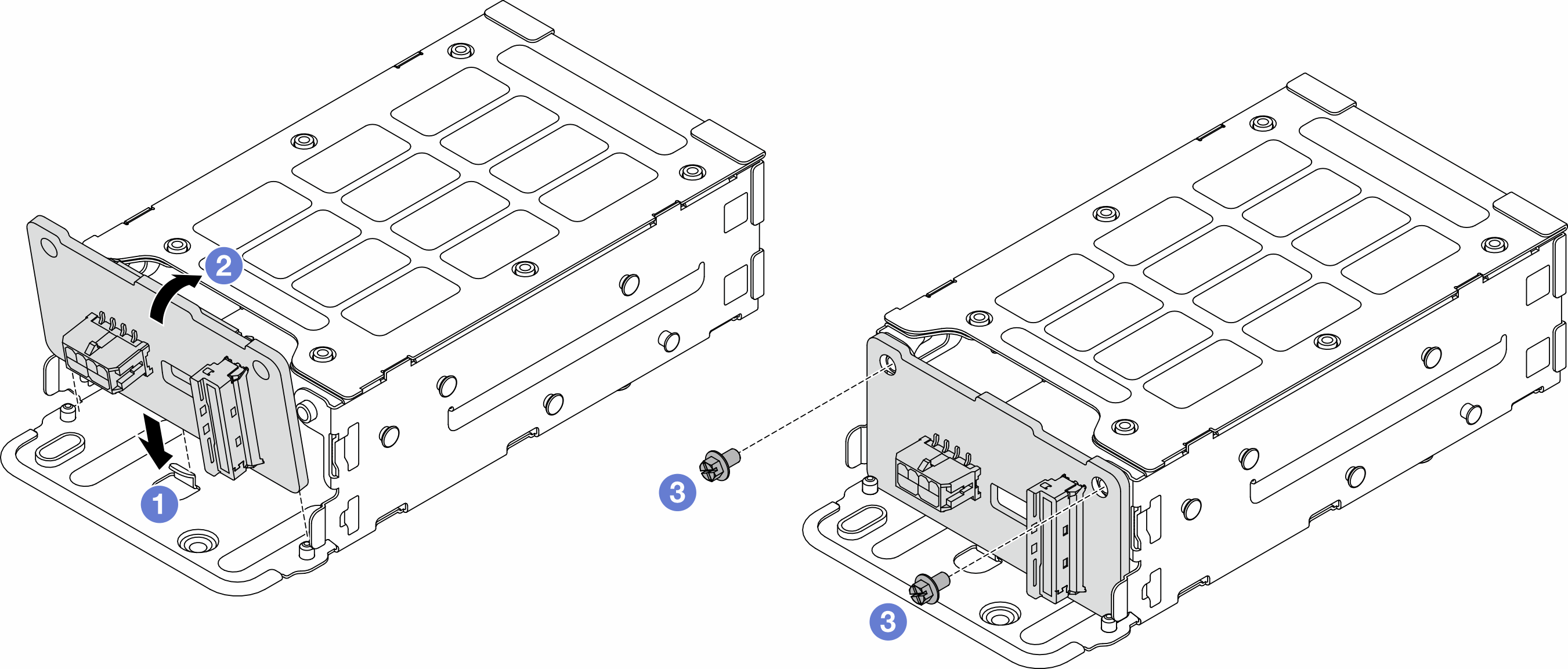 Rear backplane installation