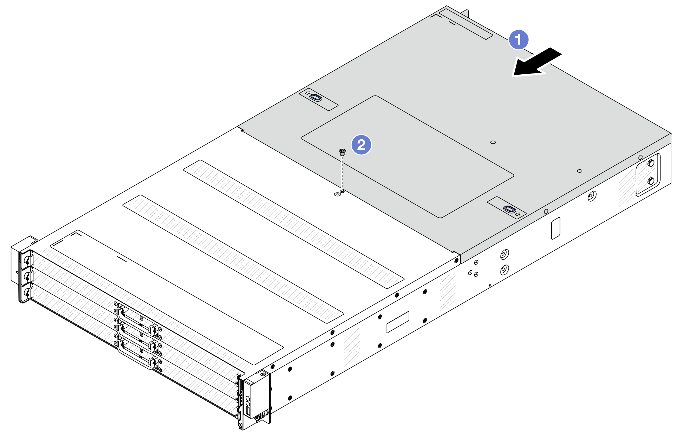 Top cover installation