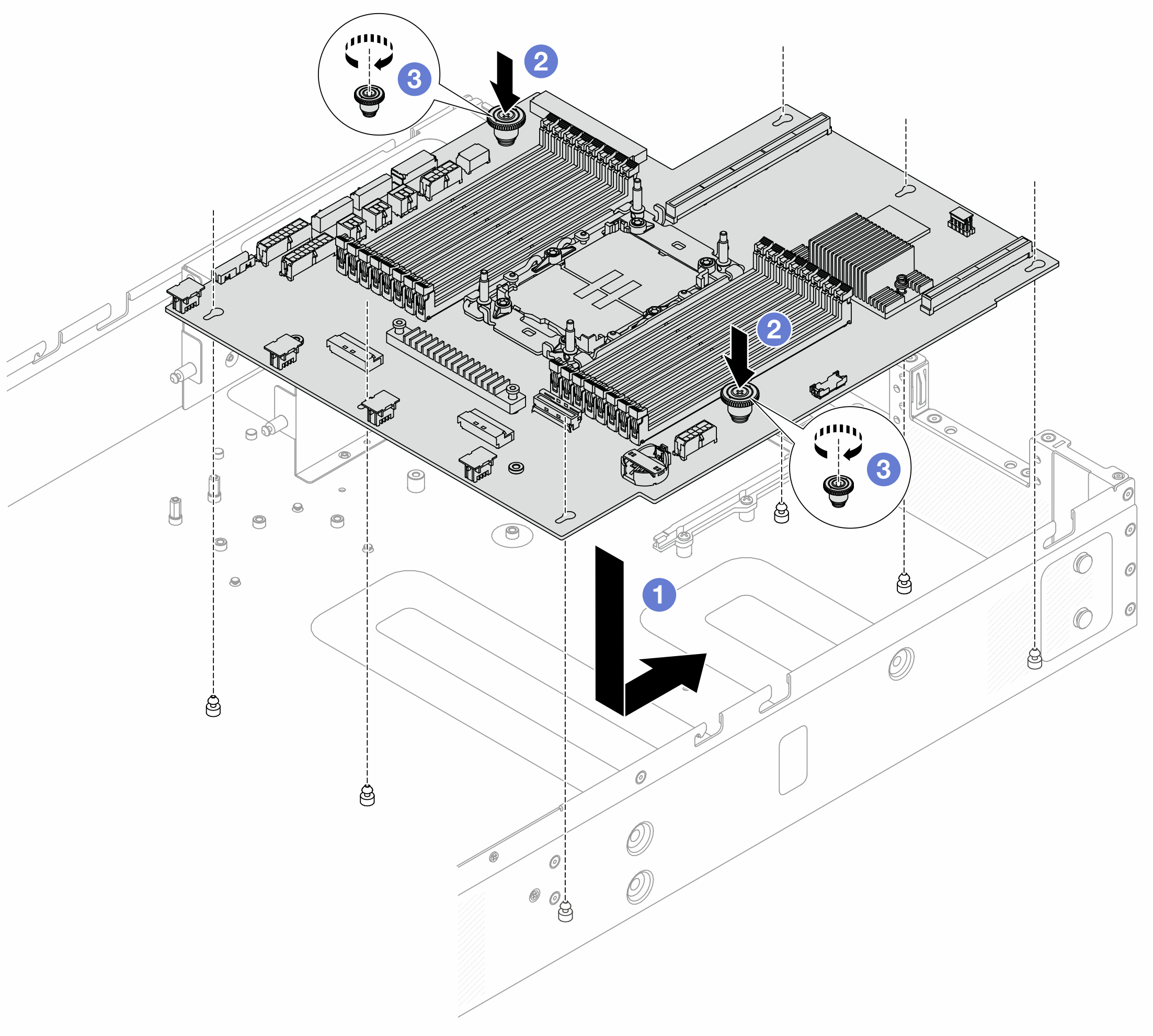 System board installation