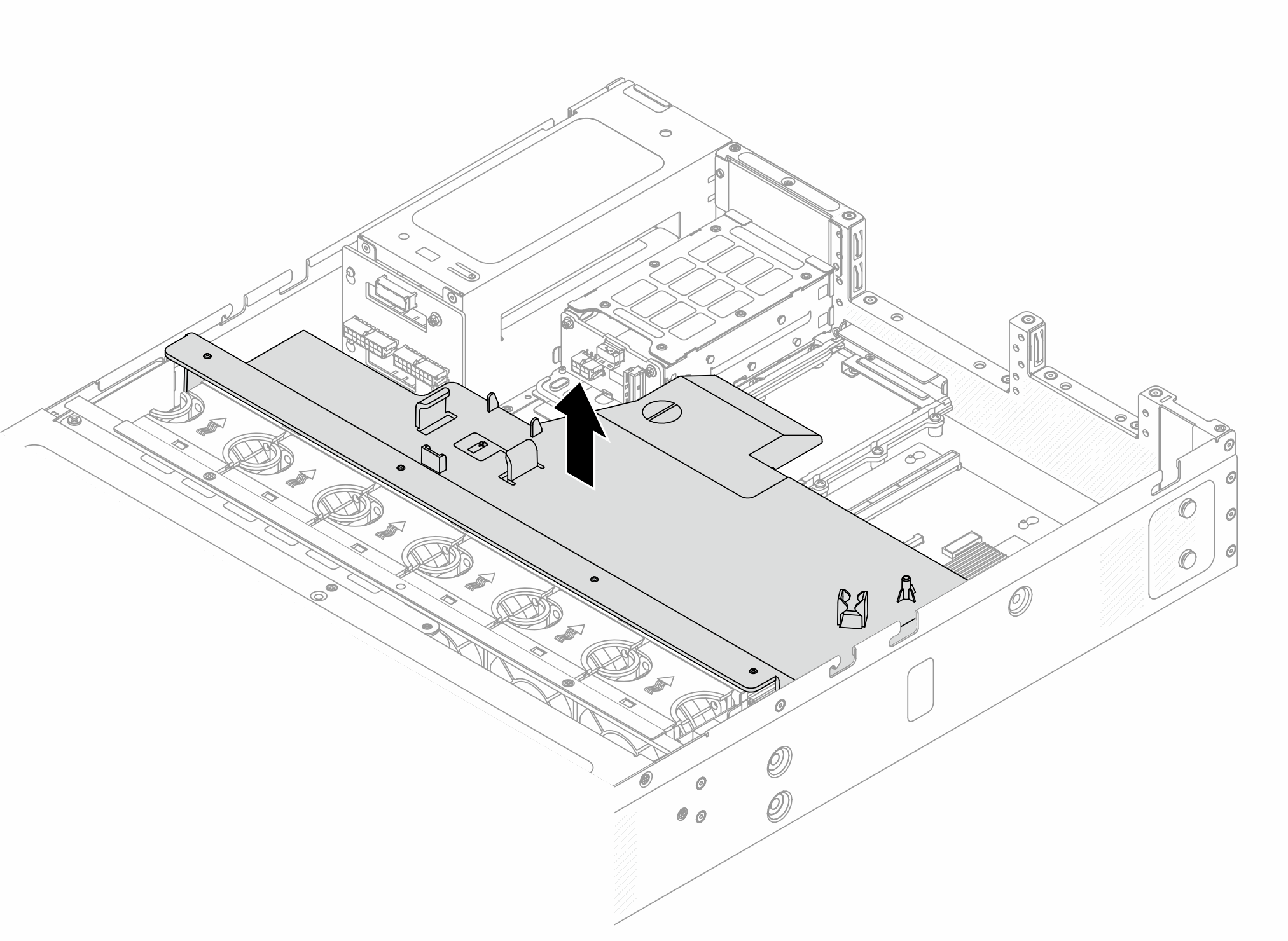 Air baffle removal