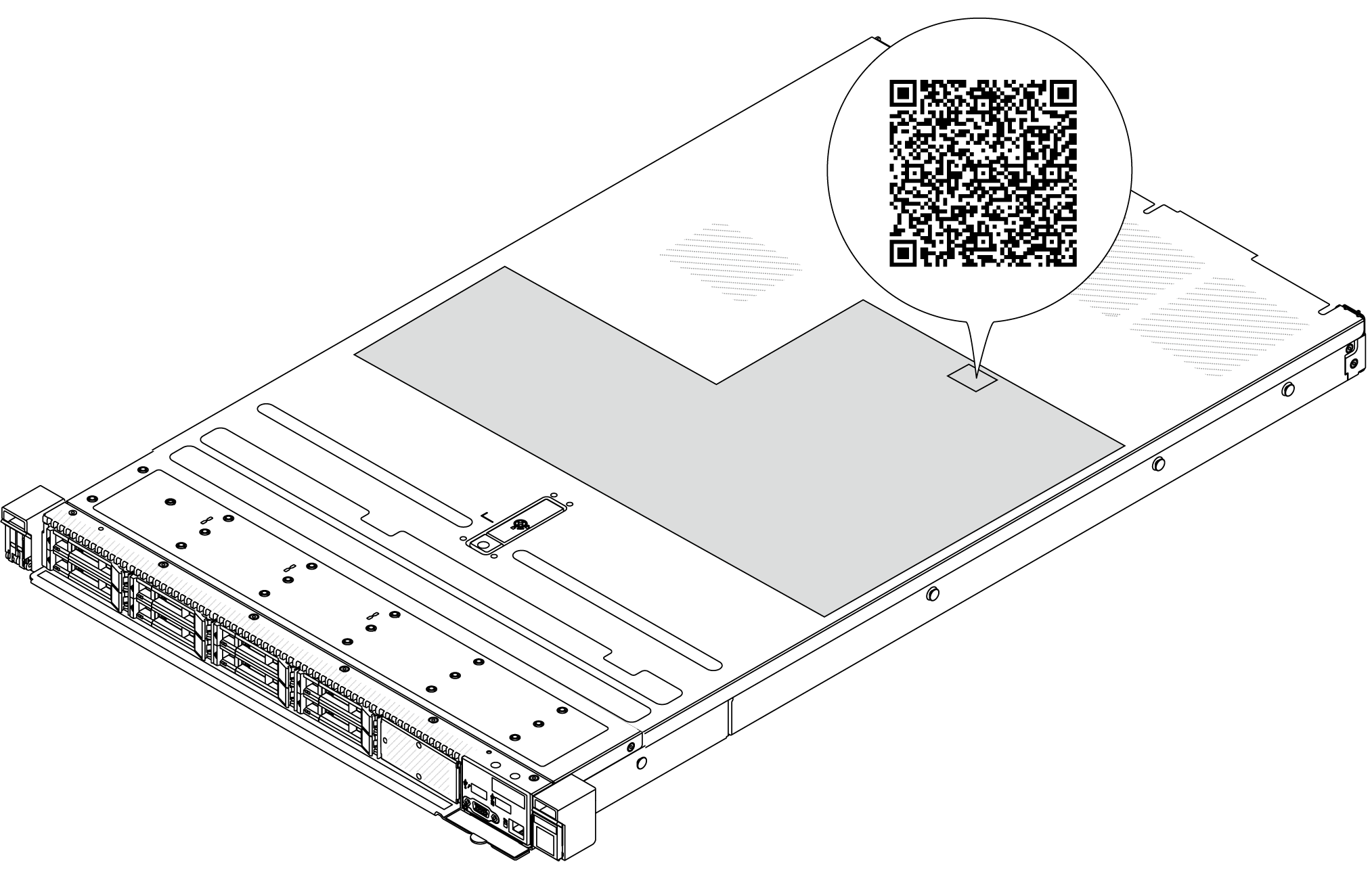 Service Label and QR code