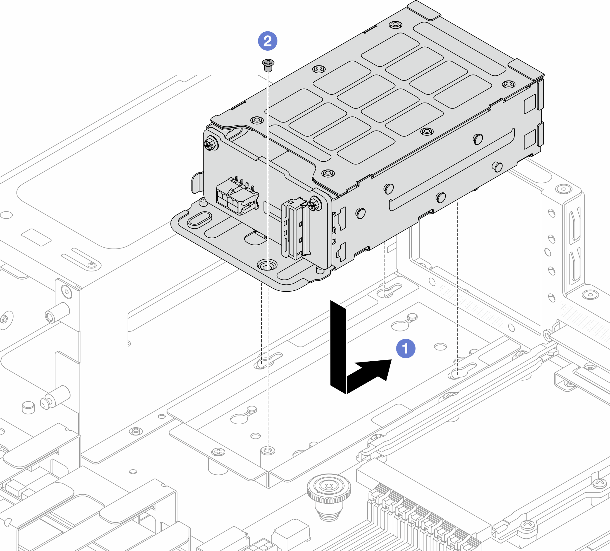 Rear backplane installation