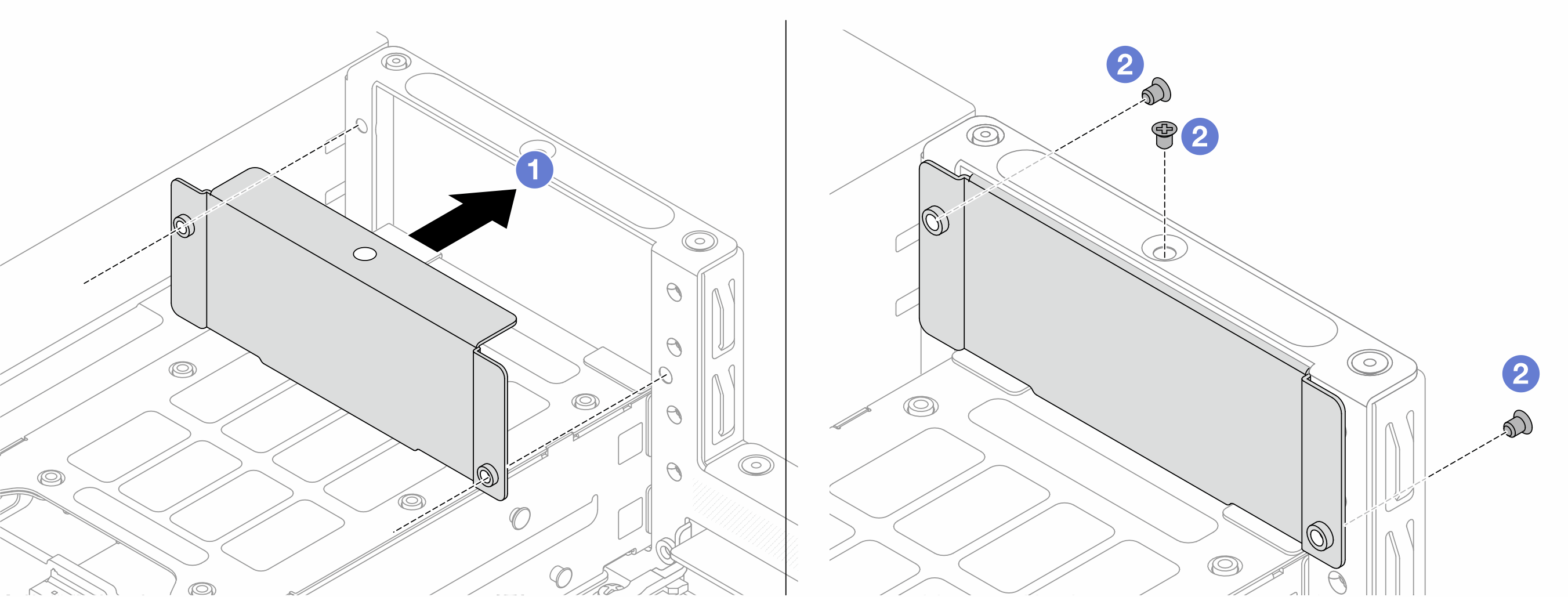 Rear backplane installation