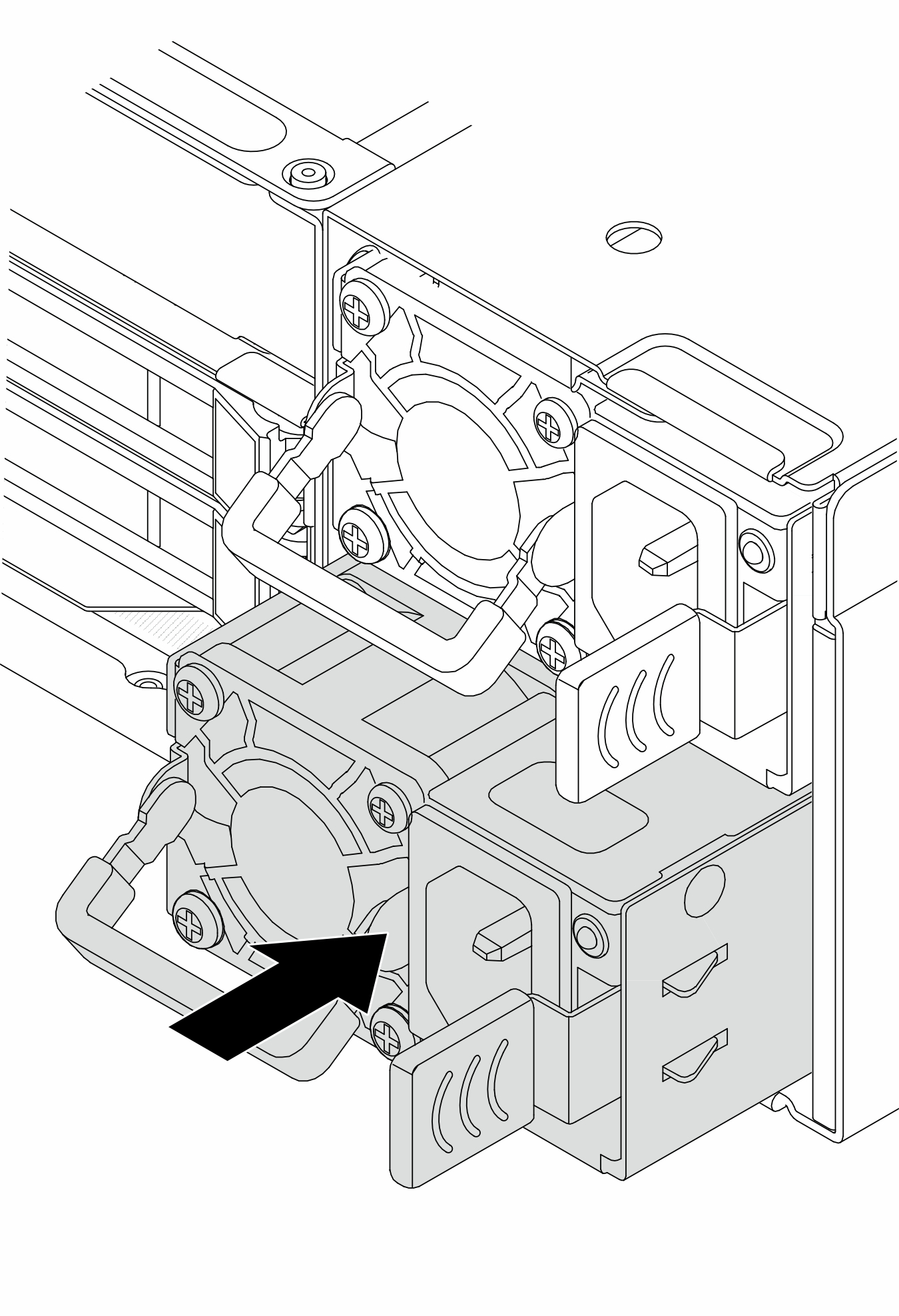 Hot-swap power supply installation