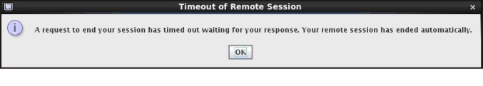 remote session timeout