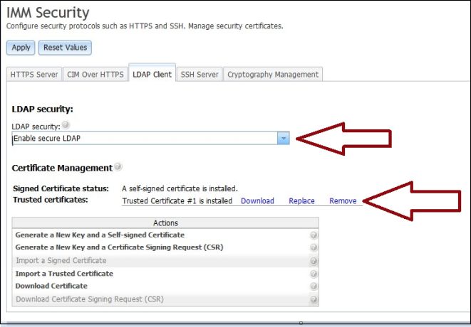 ldap client certificate mgmt