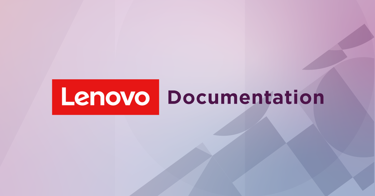 Lenovo Documentation