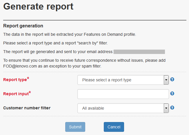 Generate a report