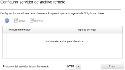 Muestra el cuadro de diálogo Importar imagen de controlador de dispositivo para importar o eliminar imágenes de controladores de dispositivos.