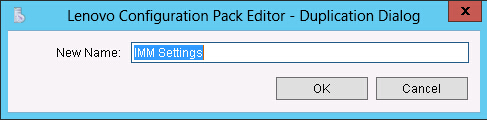 Duplication Dialog window