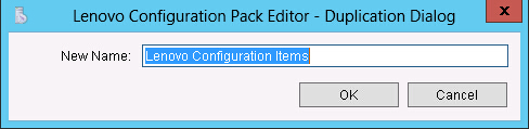 Duplication Dialog window