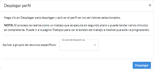 Tarjeta de Desplegar perfil