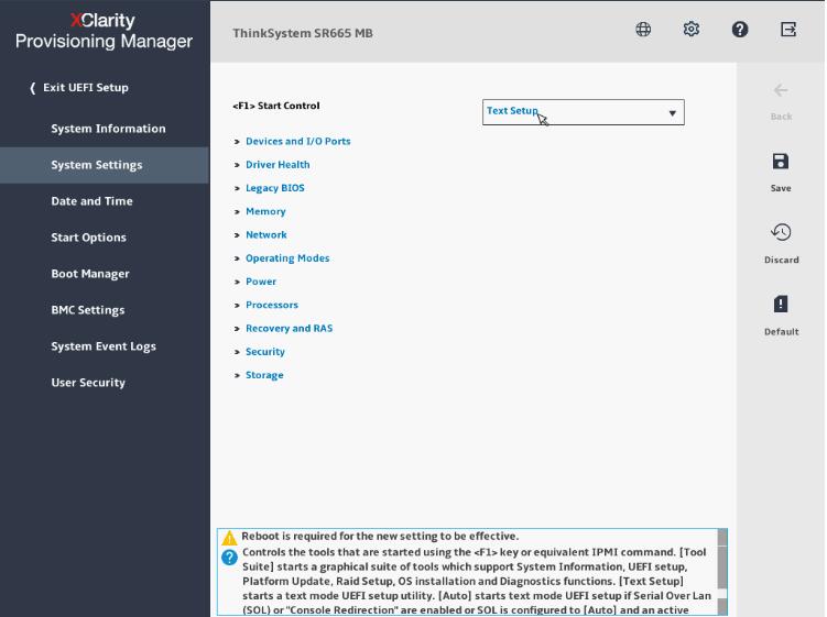 UEFI Setup interface