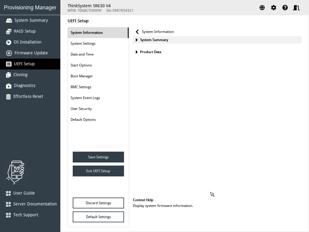 UEFI Setup interface