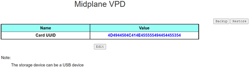 Midplane VPD — DW612 および DW612S エンクロージャー