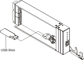 Abbildung mit der Darstellung, wie das USB-Flashlaufwerk entfernt wird