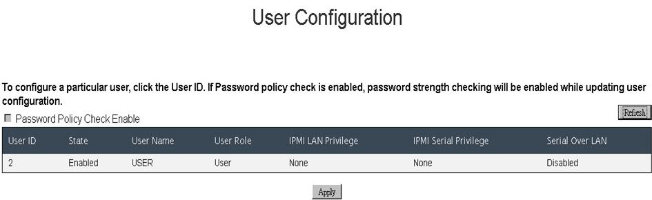 Graphic illustrating the Graphical system fan status table.