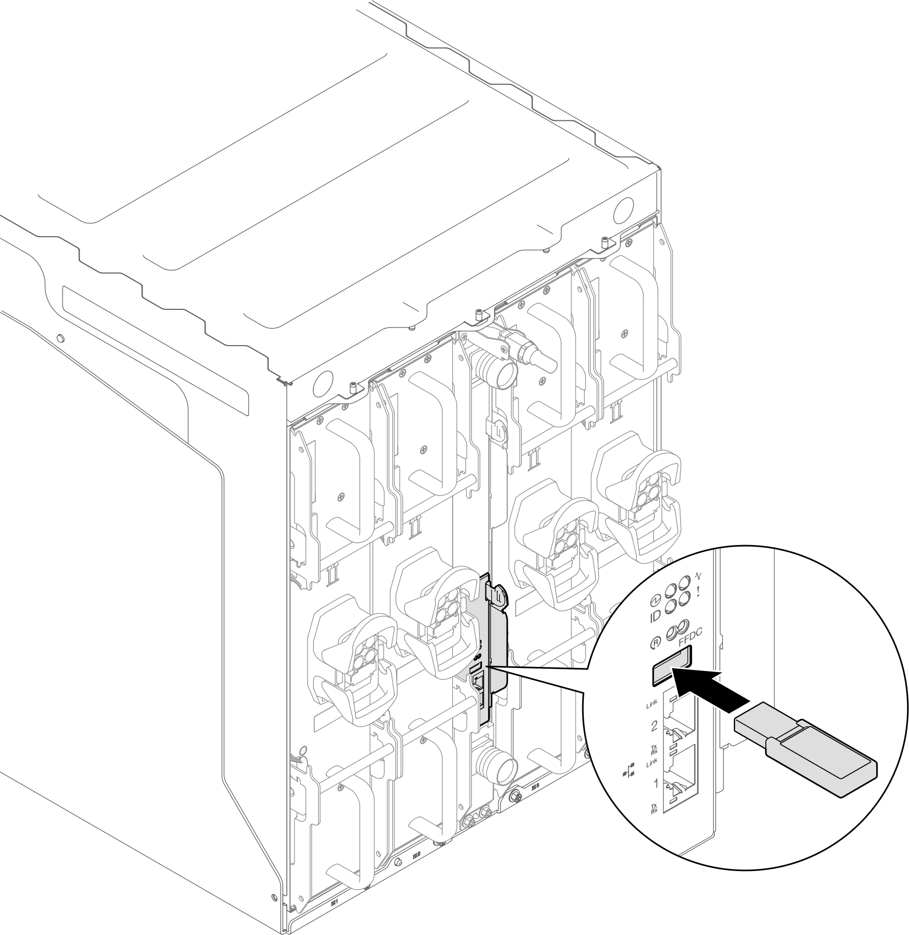 USB flash drive installation