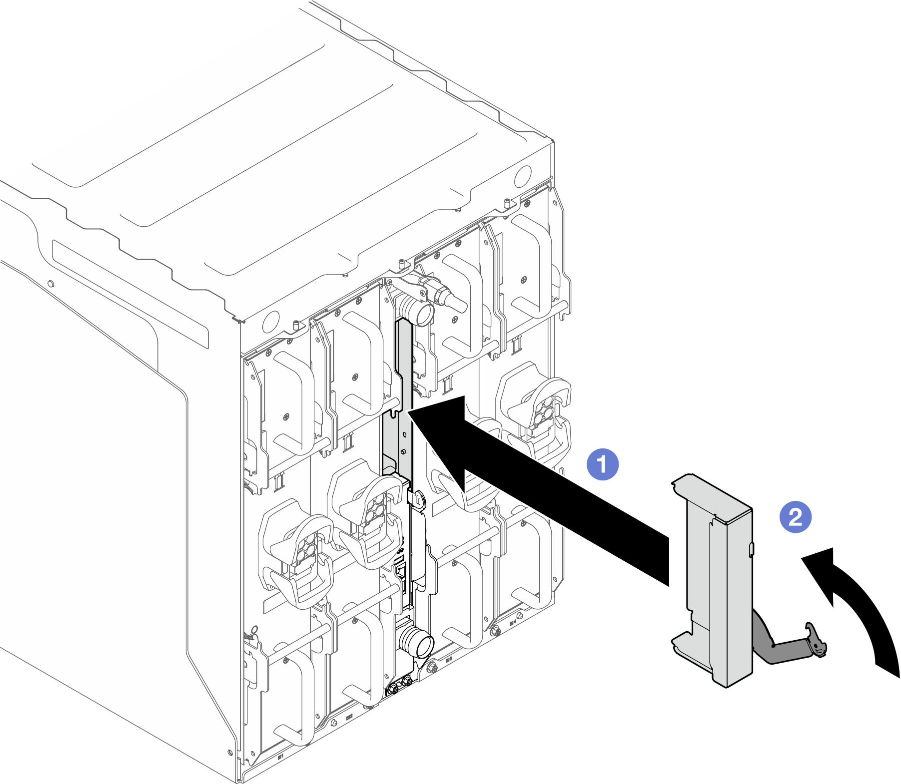 DWC PSU bracket installation