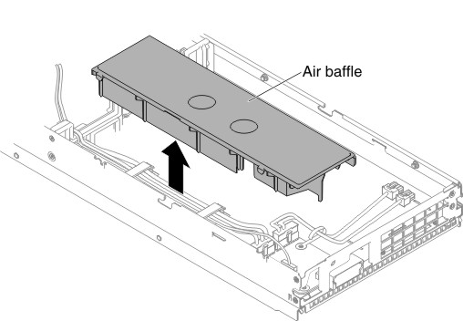 Air baffle removal (GPU tray)