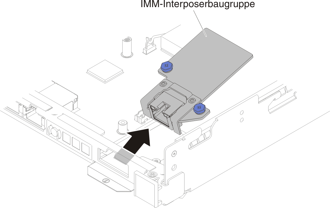 Ausbau der IMM-Interposer-Baugruppe