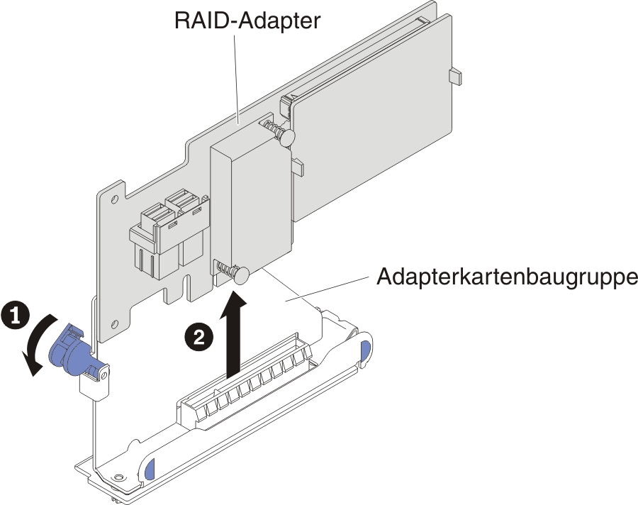 RAID-Adapterausbau