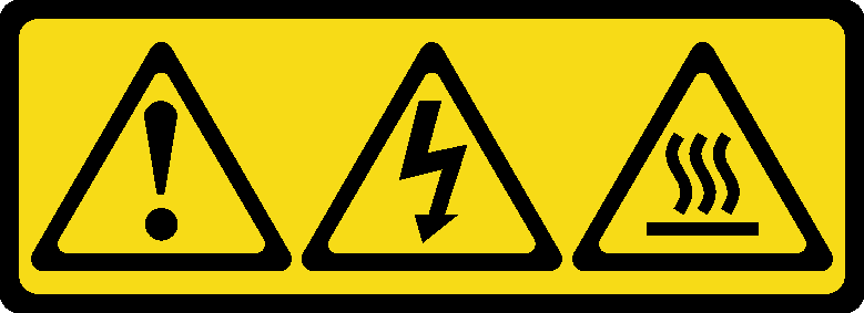 shock hazard and hot surface label