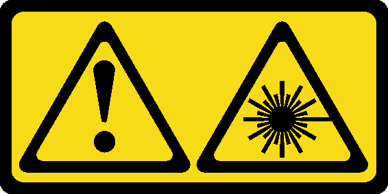 laser hazard label