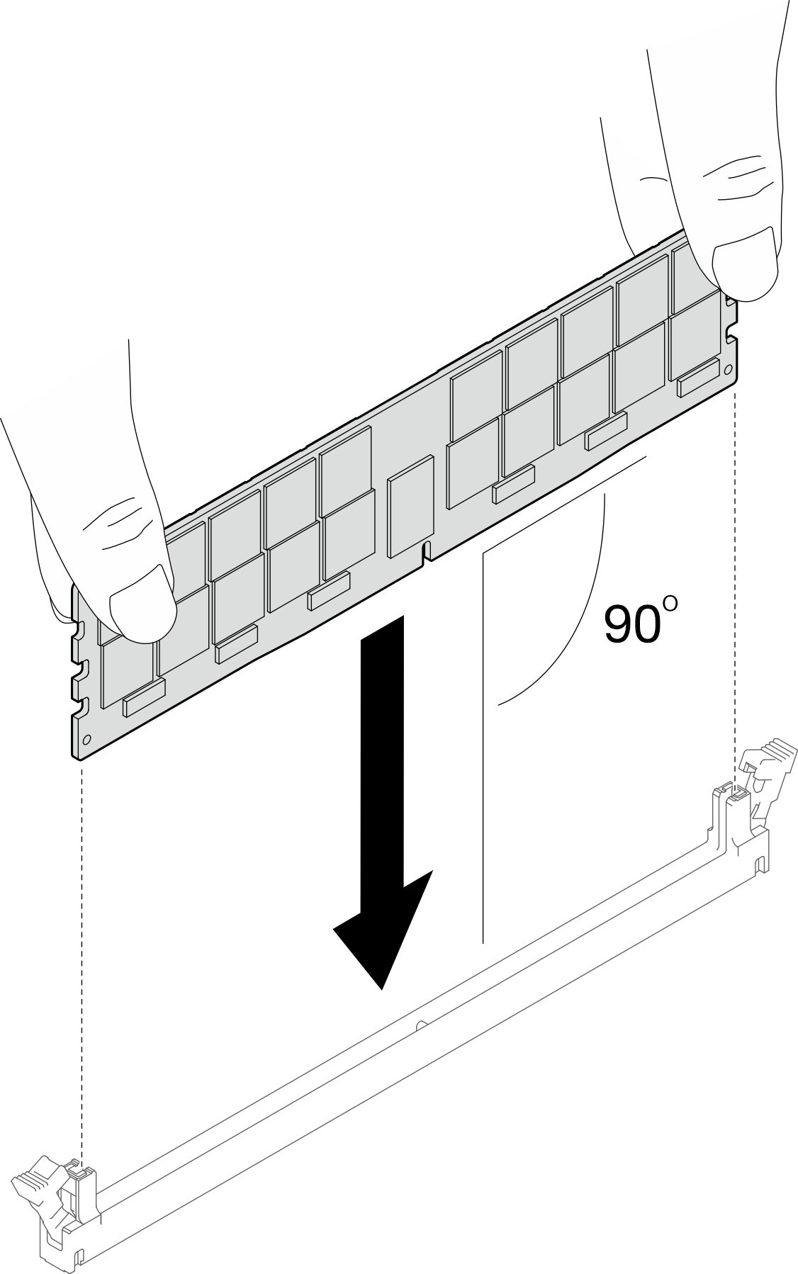 Memory module installation