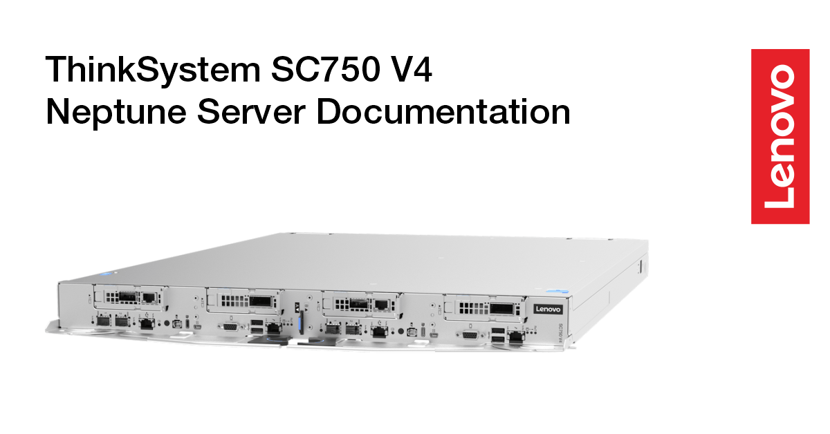 ThinkSystem SC750 V4 Neptune Server Product Image