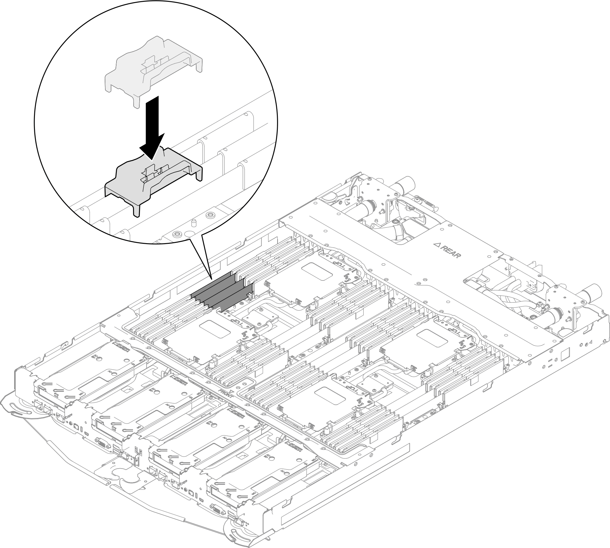 DIMM comb installation