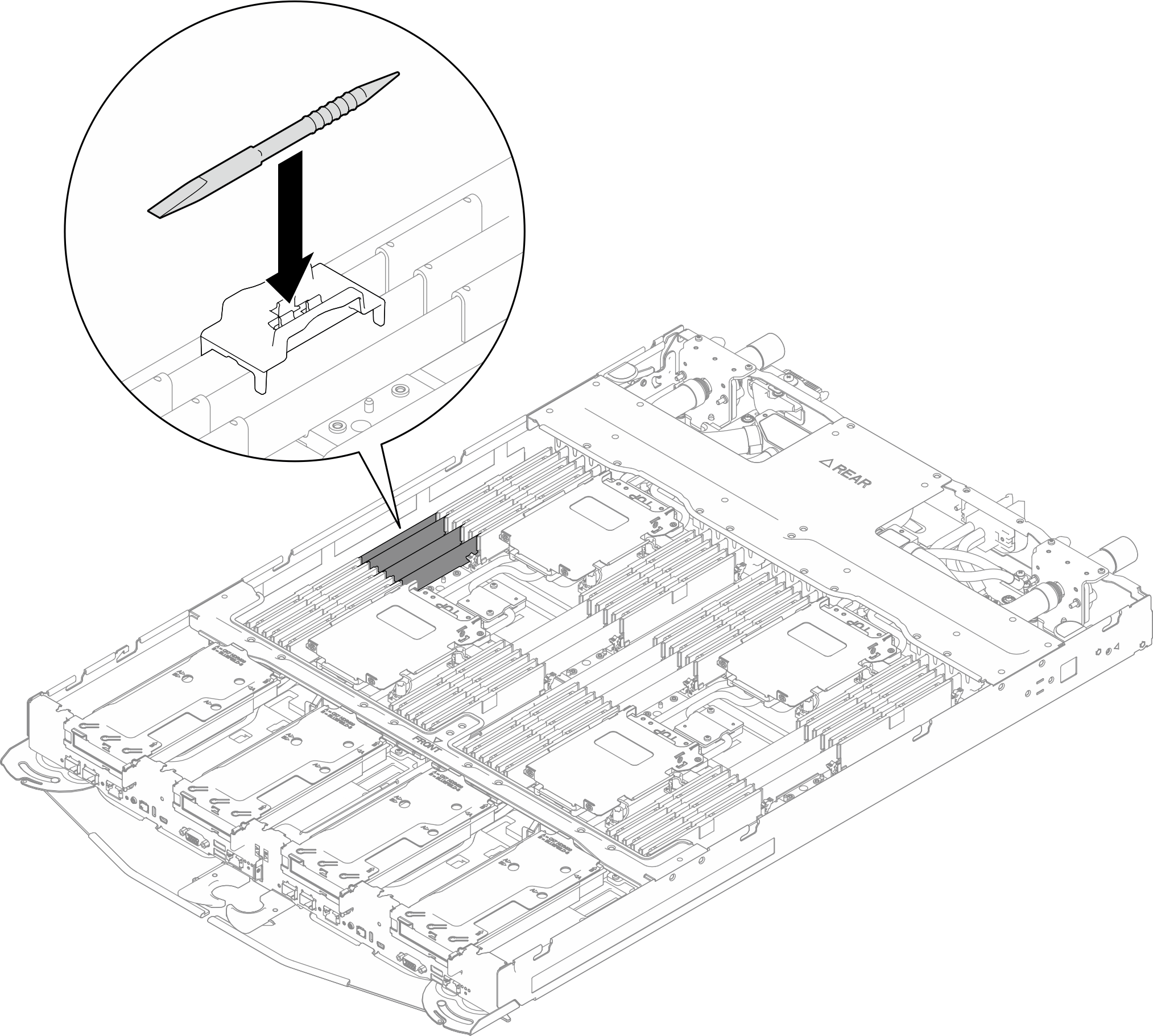 Memory module tool installation