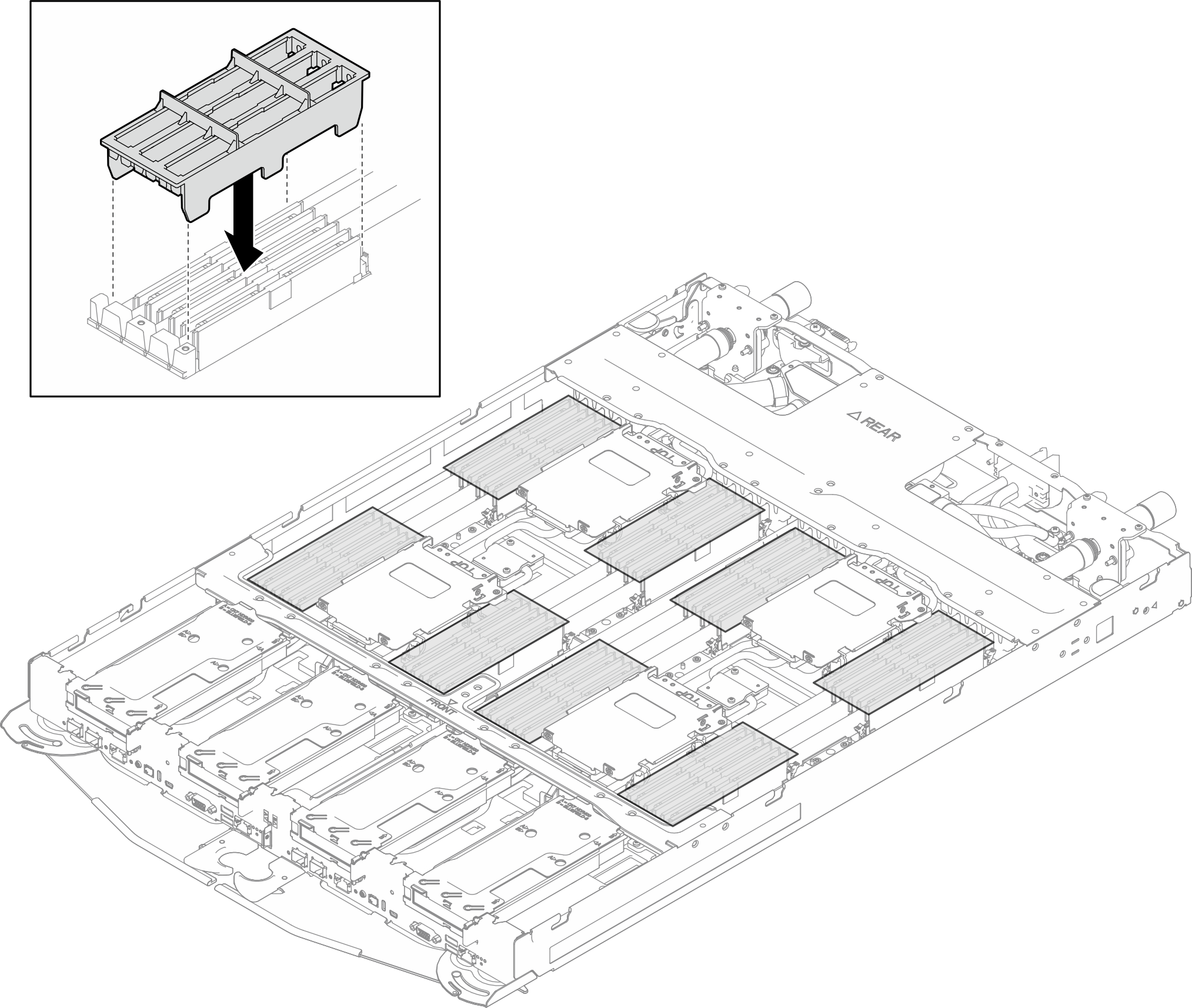 DIMM cover installation