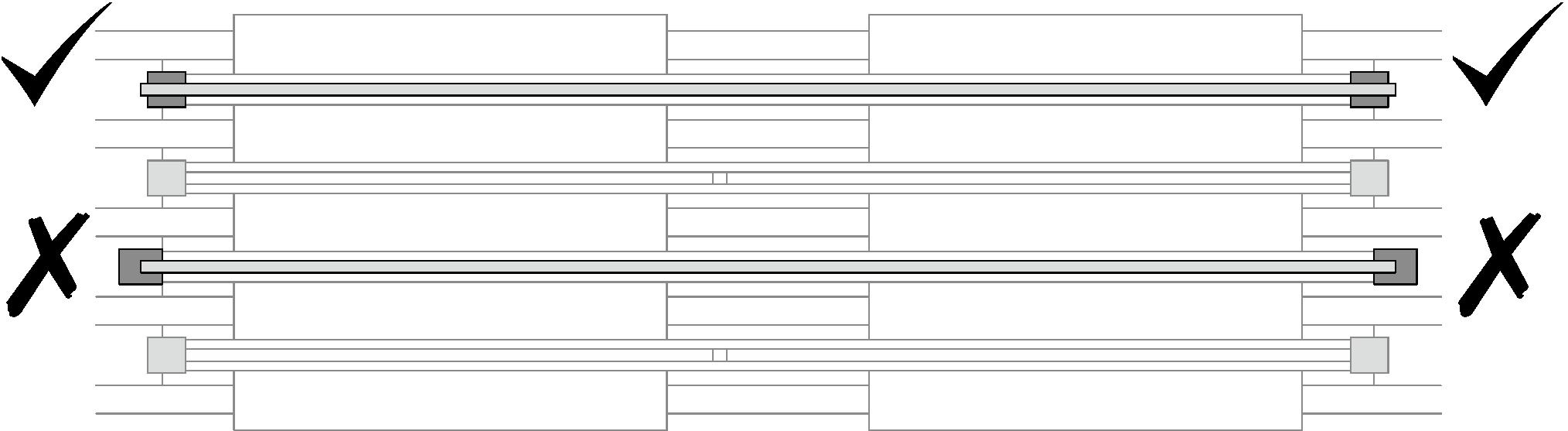 Open and locked retaining clips on memory module connector