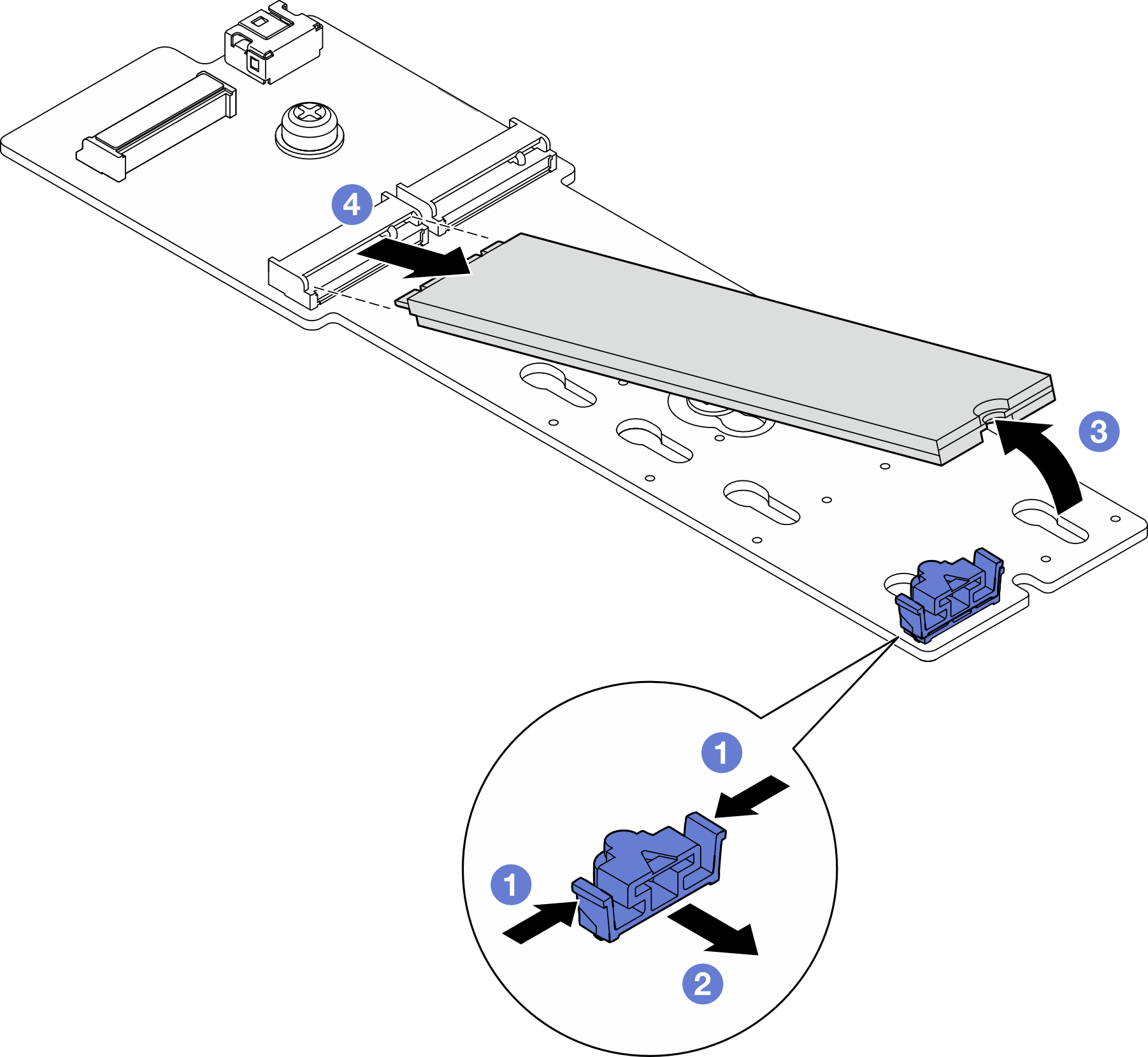 M.2 drive removal