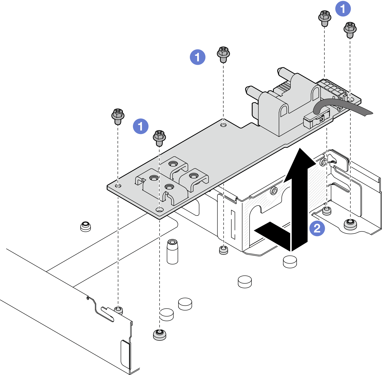 Power distribution board removal