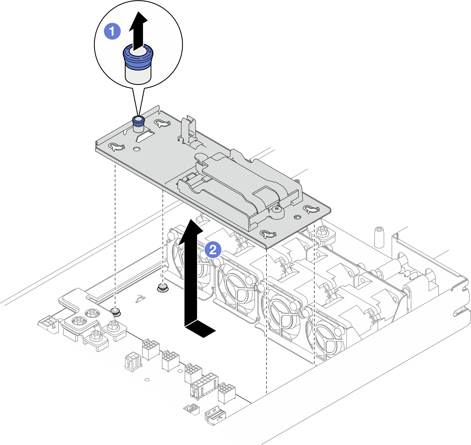 Removal of the flash power module holder