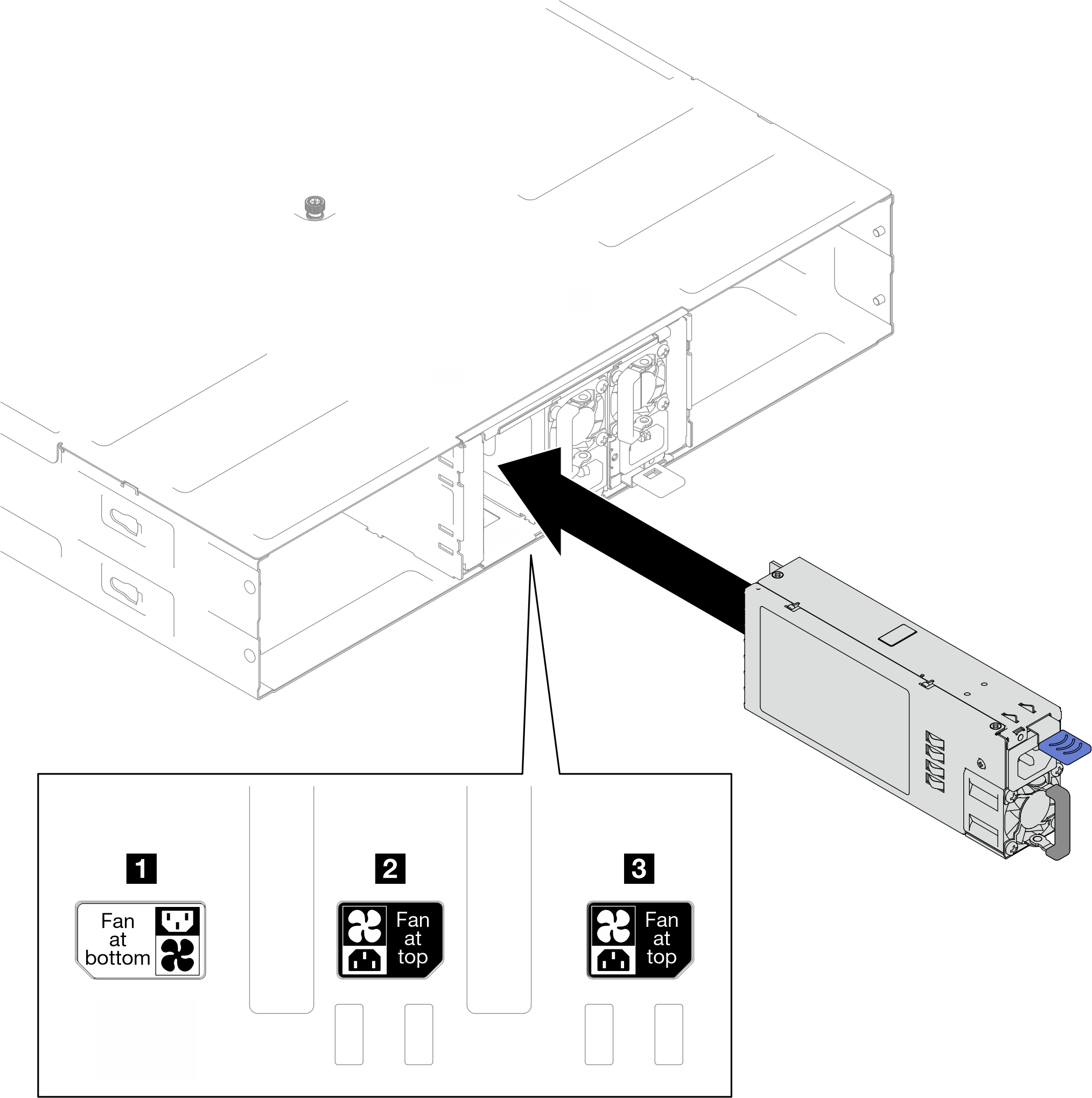 Hot-swap power supply installation