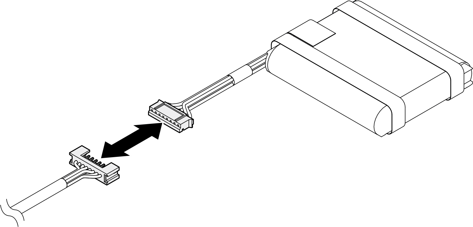 Flash power module extension cable