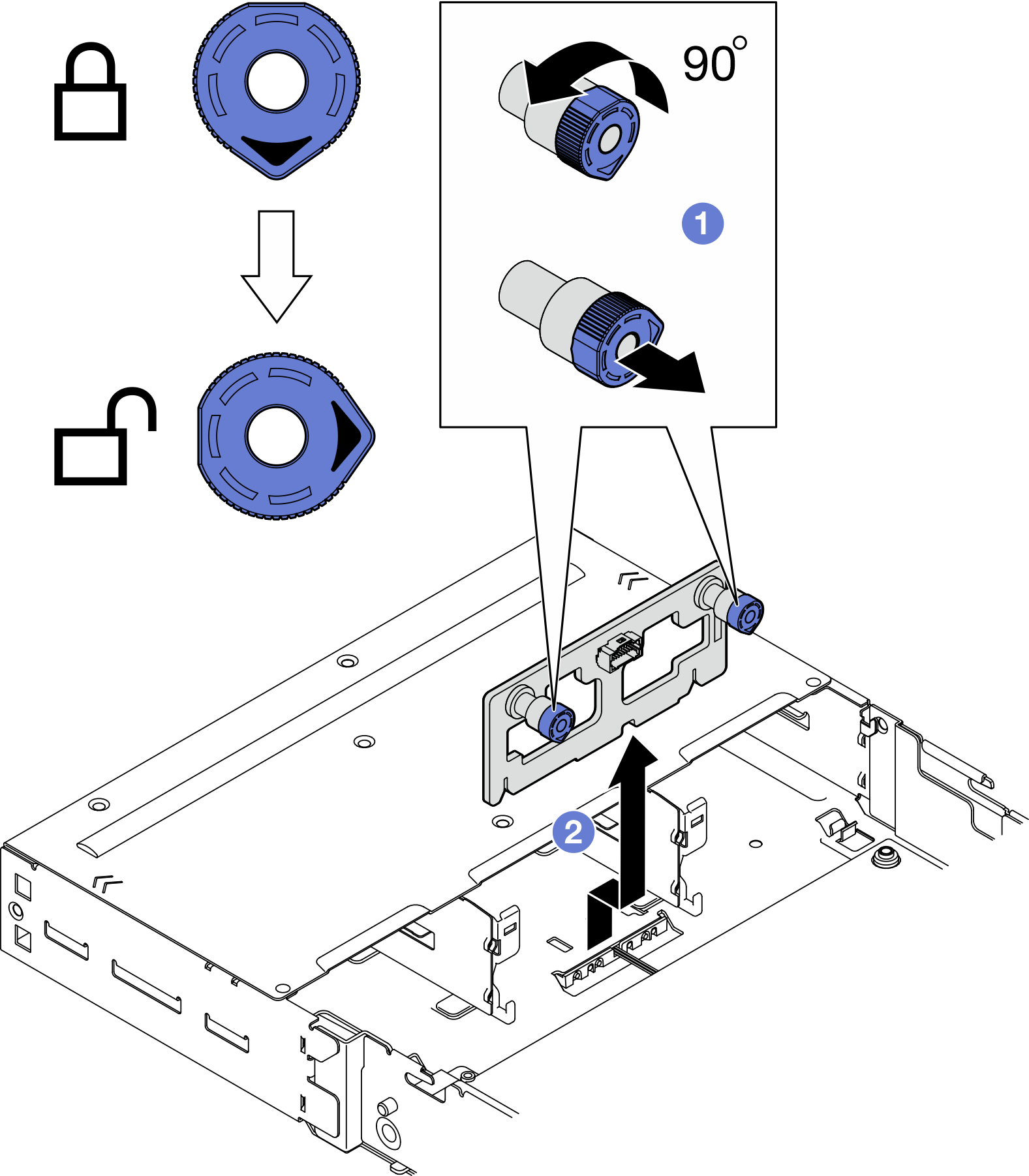 Removal of the front I/O board