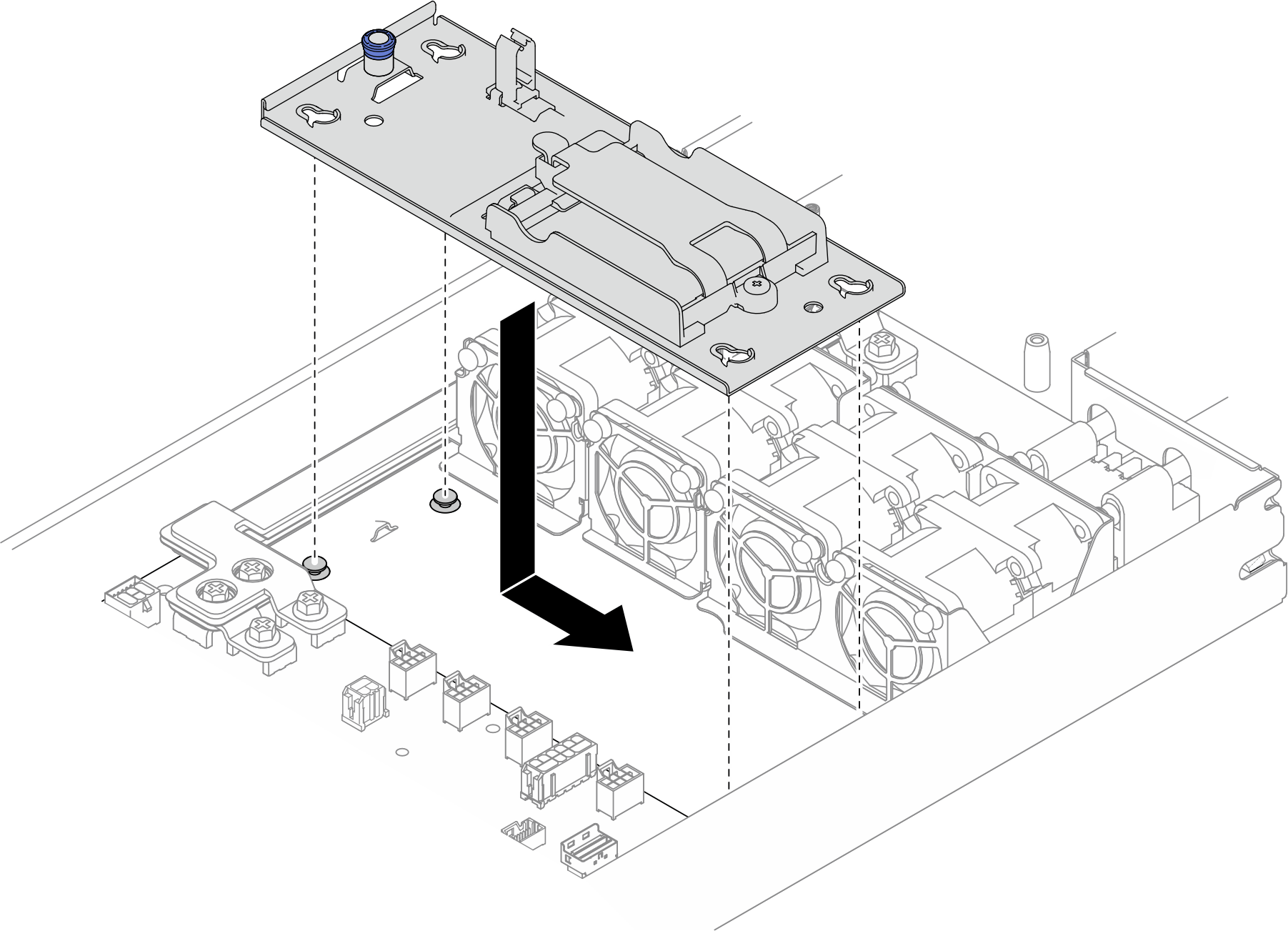 Installation of the flash power module holder