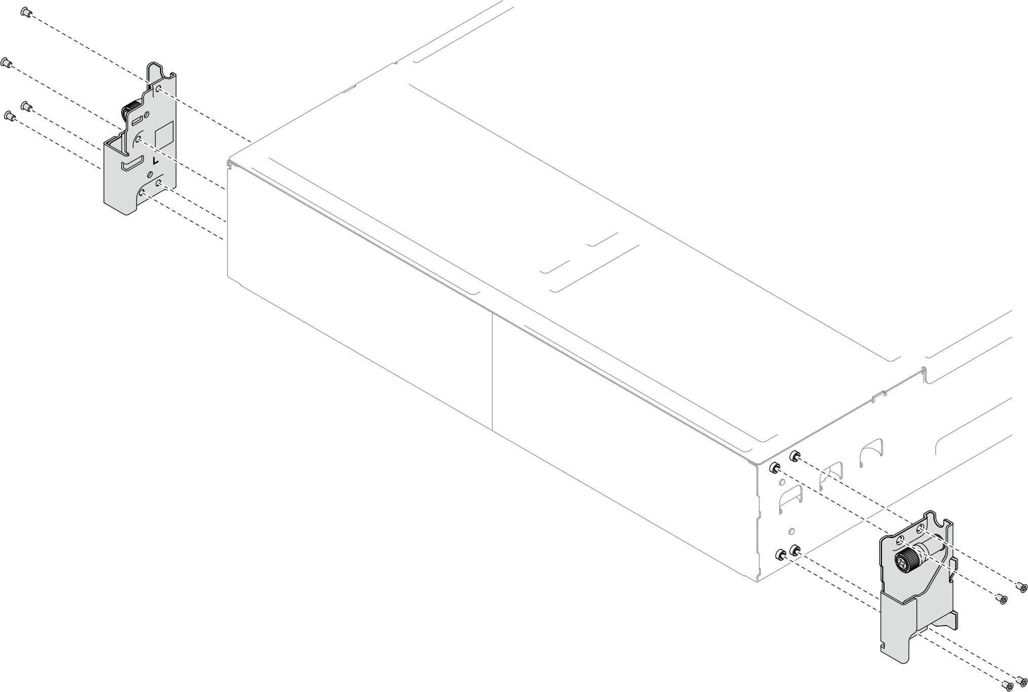 Replacement of the EIA brackets