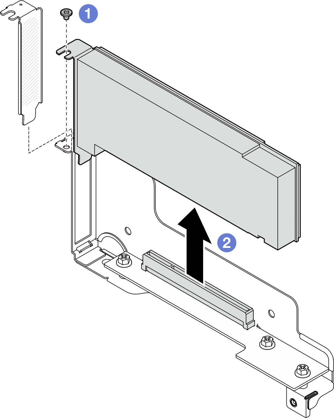 Removal of a PCIe adapter