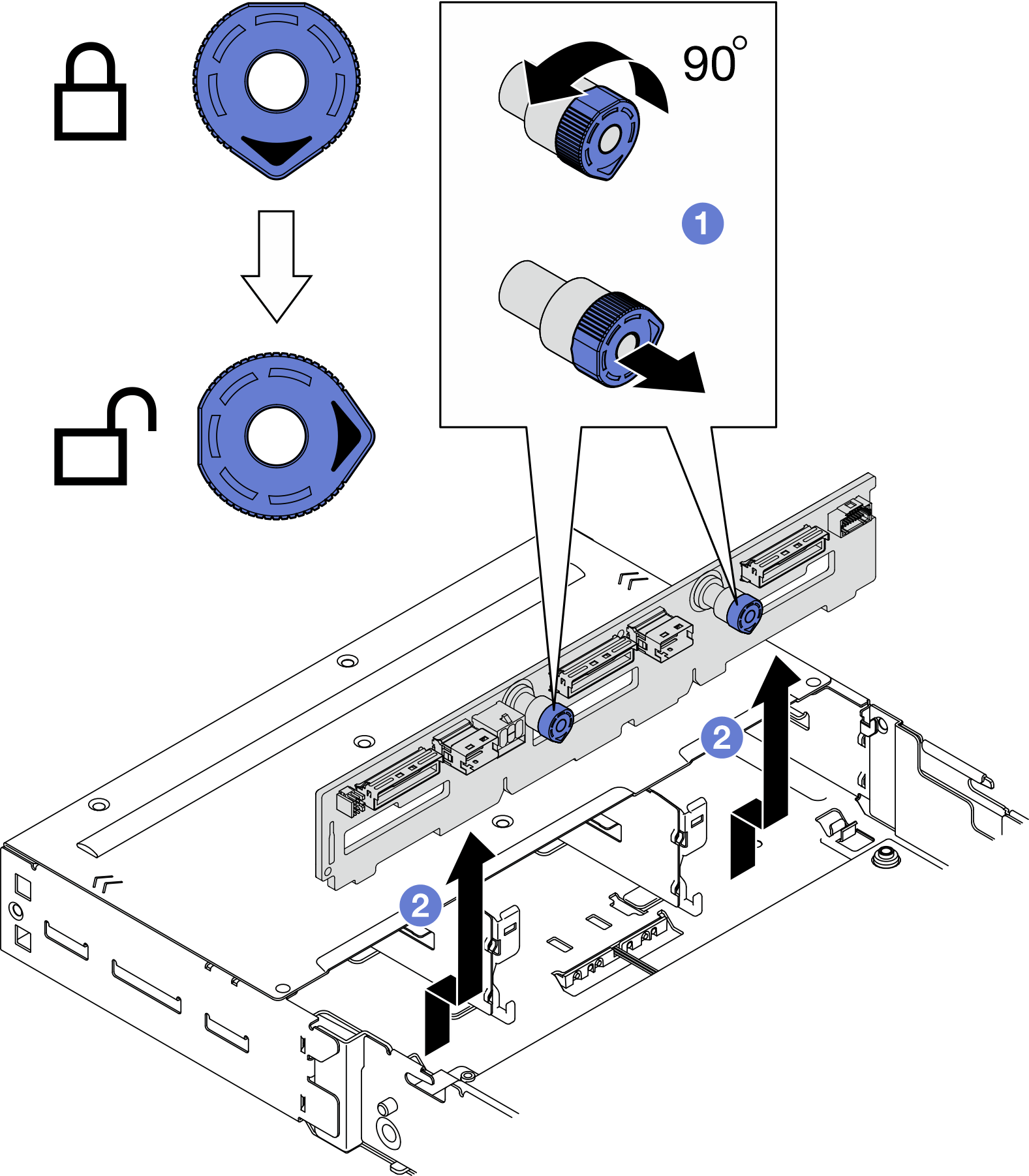 Drive backplane installation